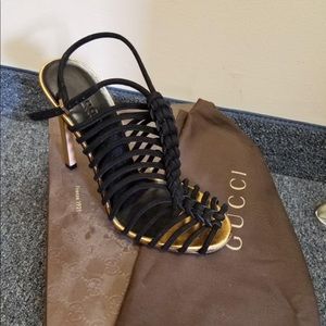 Gucci New black 37 338679 Sandals size US 7
